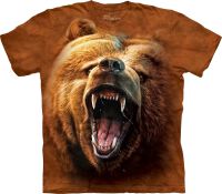 Bären Kinder T-Shirt Grizzly Growl M