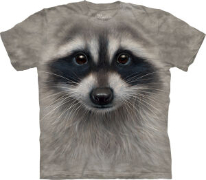 Waschbär Kinder T-Shirt Raccoon Face