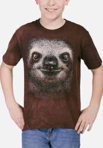 Faultier Kinder T-Shirt Sloth Face XL