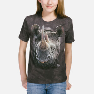 Nashorn Kinder T-Shirt Black Rhino S