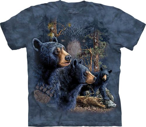 Bären Kinder T-Shirt Find 13 Black Bears S