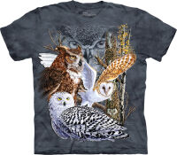 Eulen Kinder T-Shirt Find 11 Owls XL