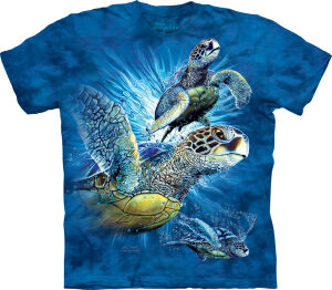 Schildkr&ouml;ten Kinder T-Shirt Find 9 Sea Turtles