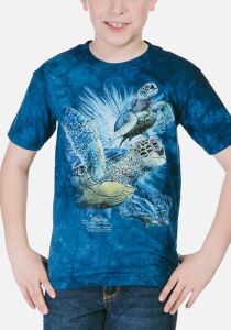 Schildkr&ouml;ten Kinder T-Shirt Find 9 Sea Turtles L