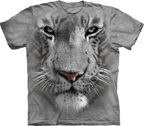 Tiger Kinder T-Shirt White Tiger Face M