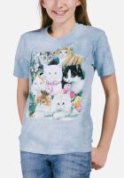 Katzen Kinder T-Shirt Kittens L