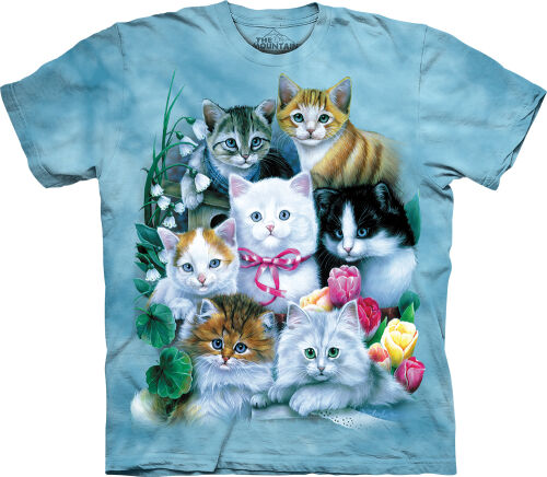 Katzen Kinder T-Shirt Kittens XL