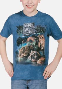 Raubkatzen Kinder T-Shirt Big Cat Jungle L