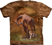 Giraffen Kinder T-Shirt Giraffe Sunset XL