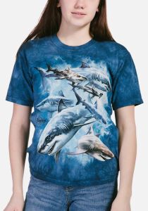 Hai Kinder T-Shirt Shark Collage L