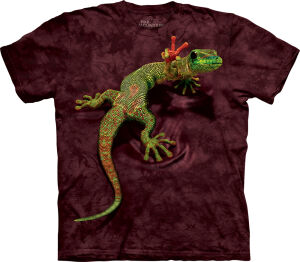 Echsen Kinder T-Shirt Peace out Gecko S
